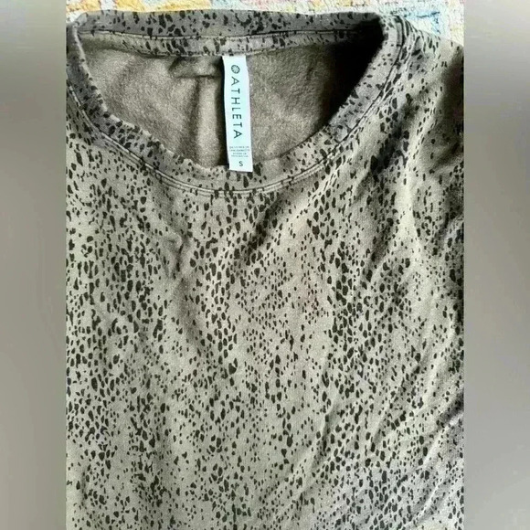 Athleta Studio to Street Splatter  Animal Print Womens Small EUC - Picture 4 of 6